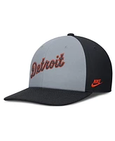 Nike Men's Gray/Navy Detroit Tigers Pro Performance Snapback Hat
