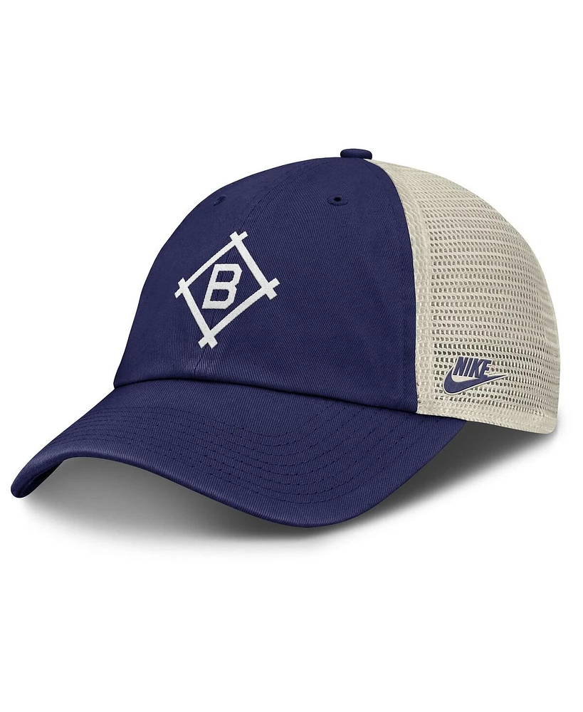 Nike Men's Royal/Natural Brooklyn Dodgers Cooperstown Collection Club Trucker Adjustable Hat