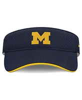 Nike Men's and Women's Navy Michigan Wolverines 2025 Dugout Softball Ace Performance Adjustable Visor Hat