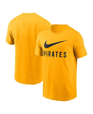 Nike Men's Gold Pittsburgh Pirates Swoosh T-Shirt