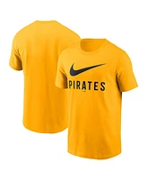 Nike Men's Gold Pittsburgh Pirates Swoosh T-Shirt