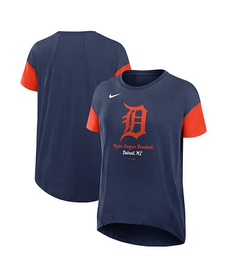 Nike Women's Navy Detroit Tigers Flowy T-Shirt