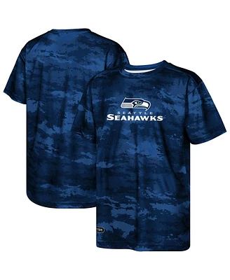 Outerstuff Boys Juvenile College Navy Seattle Seahawks Scrimmage T-Shirt