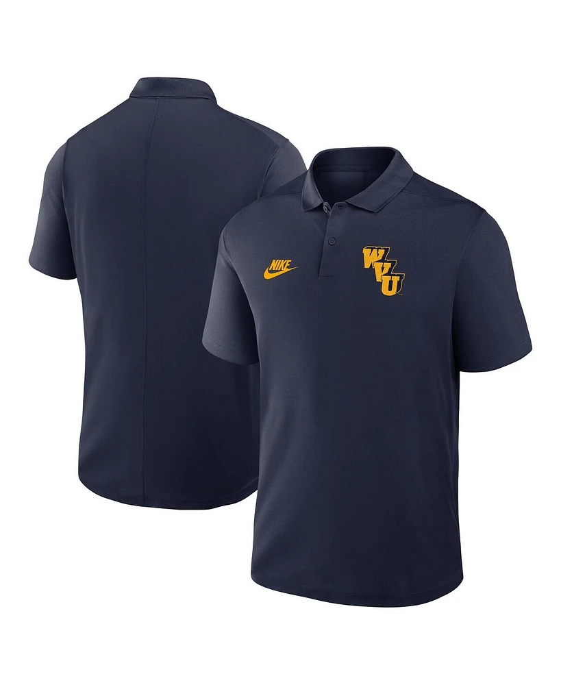 Nike Men's Navy West Virginia Mountaineers Primetime Victory Legacy Vault Logo Performance Polo Shirt