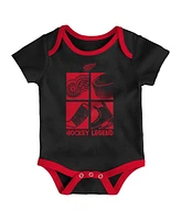 Outerstuff Baby Boys and Girls 3-Piece Detroit Red Wings Legend Bodysuit Set