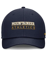 Nike Men's Navy West Virginia Mountaineers Rise Adjustable Hat