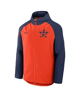 Nike Men's Orange/Navy Houston Astros Authentic Collection Raglan Performance Full-Zip Jacket