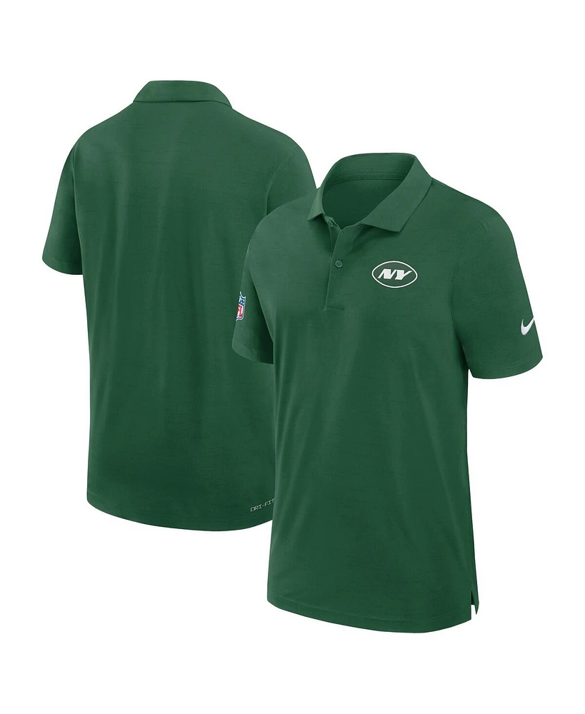 Nike Men's Green New York Jets 2024/25 Sideline Performance Polo Shirt