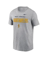 Nike Men's Heather Gray West Virginia Mountaineers Campus 2-Hit Primary Mascot T-Shirt