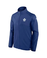 Fanatics Men's Blue Toronto Maple Leaf's Authentic Pro Rink Fleece Full-Zip Jacket