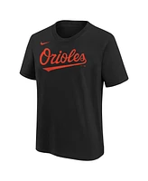 Big Boys Nike Adley Rutschman Black Baltimore Orioles Home Player Name and Number T-shirt