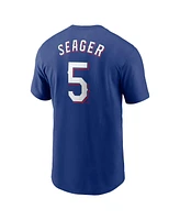 Nike Men's Corey Seager Royal Texas Rangers Fuse Name Number T-Shirt
