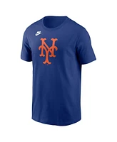 Nike Men's Royal New York Mets Cooperstown Collection Team Logo T-Shirt