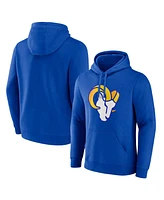 Fanatics Men's Royal Los Angeles Rams Primary Logo Fleece Pullover Hoodie