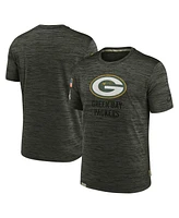 Nike Men's Olive Green Bay Packers Salute to Service Velocity Team T-Shirt