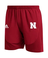 Men's Big and Tall Scarlet Nebraska Huskers 2021 Sideline Aeroready Training Shorts