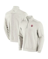 Tommy Bahama Men's Cream Boston Red Sox Sport Tobago Bay Tri-Blend Half-Zip Sweatshirt