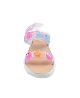 Bebe Toddler Girls glitter Straps and Charms Sandals
