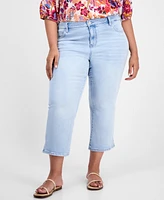 Liverpool Los Angeles Trendy Plus Slit-Hem Kick Flare Jeans