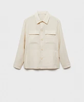 Mango Men's Slim-Fit Linen Overshirt