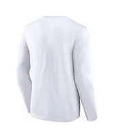 Fanatics Men's White Baltimore Orioles Press Box Long Sleeve T-Shirt
