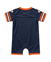 Colosseum Navy Auburn Tigers Bumpo Football Romper Shorts