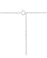 Lab-Created Pink Sapphire (1/3 ct. t.w.) & Diamond (1/10 ct. t.w.) Mama Heart Pendant Necklace in Rhodium-Plated & 14k Yellow Gold-Plated Sterling Sil