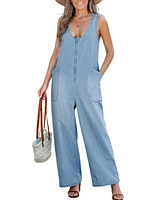 Cupshe Women's Urban Daze Denim Jumpsuit