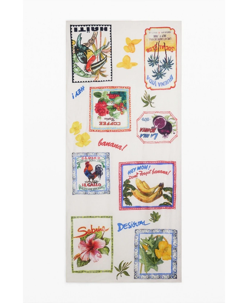 Desigual Women's Stamp scarf