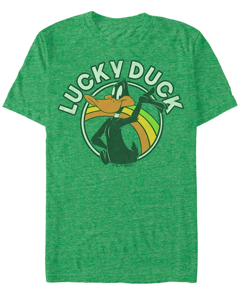 Looney Tunes Men's Lucky Duck Short Sleeve T-Shirt