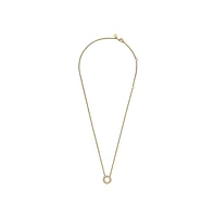 Pandora Logo Pave Circle Collier Pendant Necklace