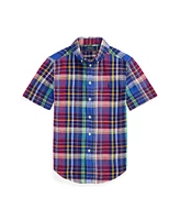 Polo Ralph Lauren Big Boys Plaid Short-Sleeve Shirt