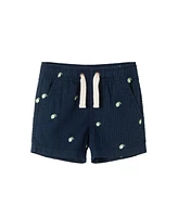 Andy & Evan Baby Boys White Polo Seersucker Limes Short Set