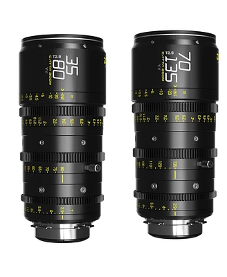 Dzofilm Catta Ace 35-80mm and 70-135mm T2.9 Cine Lens Bundle for Pl Mount and Canon Ef, Black