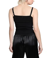 Guess Women's Khloe Rhinestone Sweater Tank Top