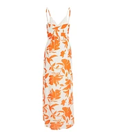 Quiz Women's Crepe Maxi Dress with Slit