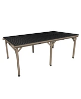 Mondawe 12 Ft. W x Ft. D Patio Wall-Mounted Solid Cedar Wood Gazebo with Galvanized Steel Roof