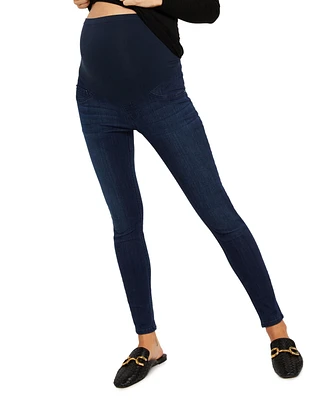 Motherhood Maternity Plus Super Stretch Secret Fit Over The Belly Skinny Ankle Jeans 