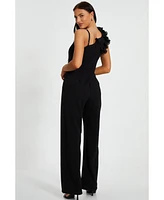 Quiz Women's Scuba Crepe Asymmetric Jumpsuit