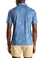 Chubbies Men's The Golf Course Willow Performance Polo Shirt