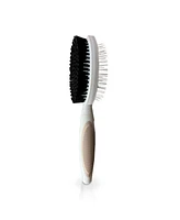 Ocean Plastic by Pt Blue Double-Sided Round Grooming Brush for Pets, Eco-Friendly Dogs and Cats