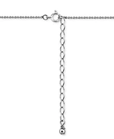 Giani Bernini Round Cubic Zirconia Chunky Cross Pendant Necklace, 16" + 2" extender