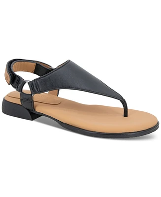 Gentle Souls Women's Holly Woven Thong Flat Sandals