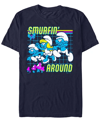 Smurfs Men's Smurf Around Short Sleeve T-Shirt