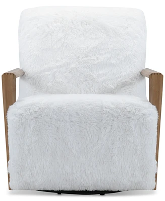Glympton 29" Fabric Swivel Chair, Exclusively at Macy's