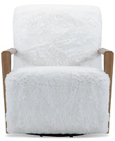 Glympton 29" Fabric Swivel Chair, Exclusively at Macy's