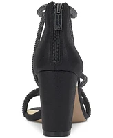 Jessica Simpson Women's Shiny Rhinestone Block-Heel Dress Sandals