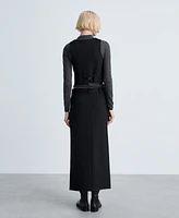 Mango Women's Pinstripe Suit Skirt