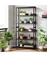 Tribesigns 70.87-Inch Bookshelf, 5-Tier Open Bookcase and Bookshelves, Floor Book Shelf Shelving Unit, Tall Display Shelves for Living Room, Office