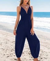 Cupshe Women's All Eyes on You Navy Jumpsuit